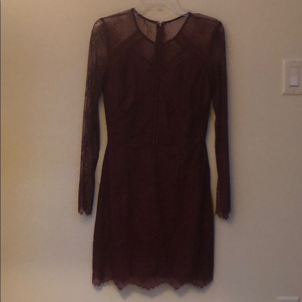 Greylin Shirley Lace Dress in Bordeaux